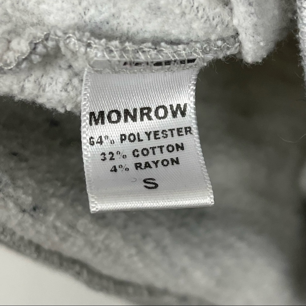 Monrow Paris Marled Gray Pullover Sweatshirt - image 3